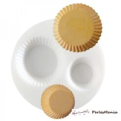 1 MINI MOULE EN SILICONE FONDS DE TARTES CREATIONS FIMO SCULPEY CERNIT Ref 284429