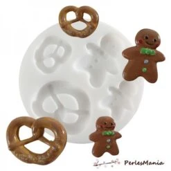 1 MINI MOULE EN SILICONE PAIN D EPICES CREATIONS FIMO SCULPEY CERNIT Ref 284424