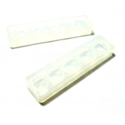 1 MOULE EN SILICONE 6 Cabochons Demi Cercle H4204