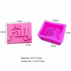 1 Pc Automne Feuille Saison 3D Silicone Savon Moule Argile Gypse Moule Uv Résine Cire Bougie Chocola