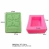 1 Pc Croire Croix Fleur 3D Silicone Savon Moule Argile Gypse Moule Uv Résine Cire Bougie Chocolat Gâ