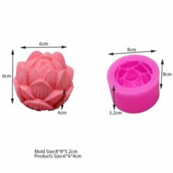 1 Pc Fleur De Lotus 3D Silicone Savon Moule Argile Gypse Moule Uv Résine Cire Bougie Chocolat Gâteau