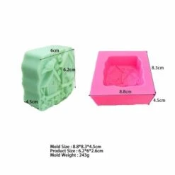 1 Pc Oiseau Maison Fleur 3D Silicone Savon Moule Argile Gypse Moule Uv Résine Cire Bougie Chocolat G