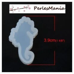 1 Pendentif MOULE EN SILICONE HIPPOCAMPE 39x23mm POUR CREATIONS FIMO RESINE S1187828