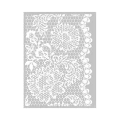 1 Pochoir DENTELLE Pour PATE FIMO,PATE POLYMERE, CERNIT, SCULPEY Ref 265309