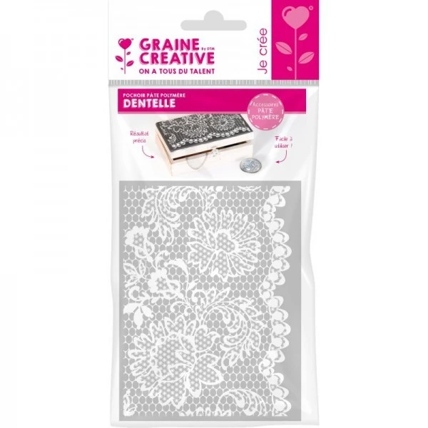 1 Pochoir DENTELLE Pour PATE FIMO,PATE POLYMERE, CERNIT, SCULPEY Ref 265309 4 1 Pochoir DENTELLE Pour PATE FIMO,PATE POLYMERE, CERNIT, SCULPEY Ref 265309 – Image 4