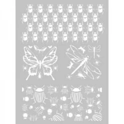 1 Pochoir Insecte Pour Pate Fimo, Pate Polymere, Cernit, Sculpey Ref 265316 DTM