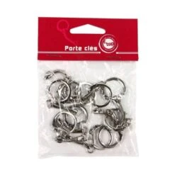 10 Attaches Porte-Clefs Argent Diy - Ctop