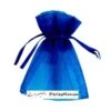 10 Pochettes ( 70 Par 90mm ) Sachet Organza Bleu électrique