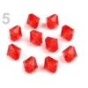 10g-14 Rouge En Plastique Facettes Perles 8x8mm Soleil, Transparent, FIMO