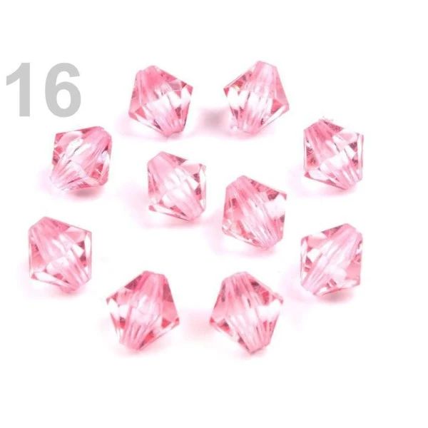 10g 16 - 04 La Lumière En Plastique Rose à Facettes Perles De 8x8mm Soleil 1 10g 16 - 04 La Lumière En Plastique Rose à Facettes Perles De 8x8mm Soleil