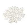 10g 2 En Plastique Blanc Perle D'Imitation De Perles De Vue 6x10mm D'Olive, L'Échelle De Tirant Trou