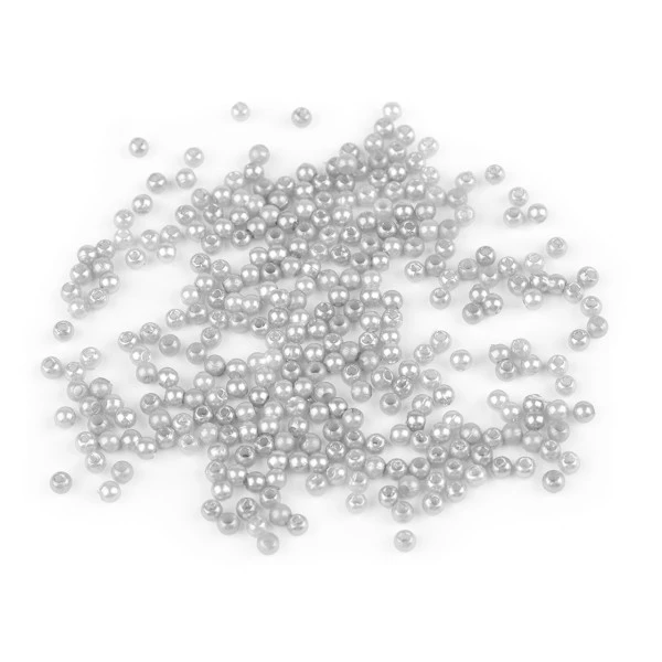 10g 52 Perles En Plastique Gris écran ø3 Mm, Perles D'imitation Décorative, Et FIMO 1 10g 52 Perles En Plastique Gris écran ø3 Mm, Perles D'imitation Décorative, Et FIMO
