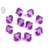 10g-57 Violet En Plastique Facettes Perles 8x8mm Soleil, Transparent, FIMO