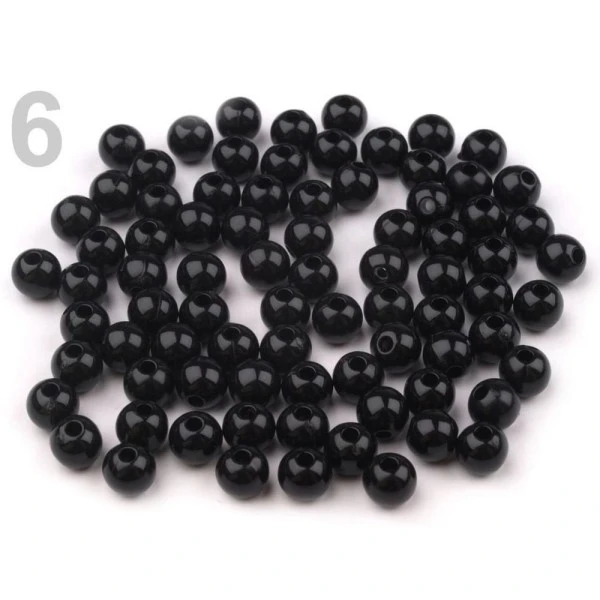 10g 6 Noir En Plastique Perles Rondes 6mm Transparent, Perles De Décoration, De Perles Accessoires, 1 10g 6 Noir En Plastique Perles Rondes 6mm Transparent, Perles De Décoration, De Perles Accessoires,