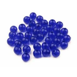 10g De Bleu De Cobalt En Plastique Perles Rondes 8mm Transparent