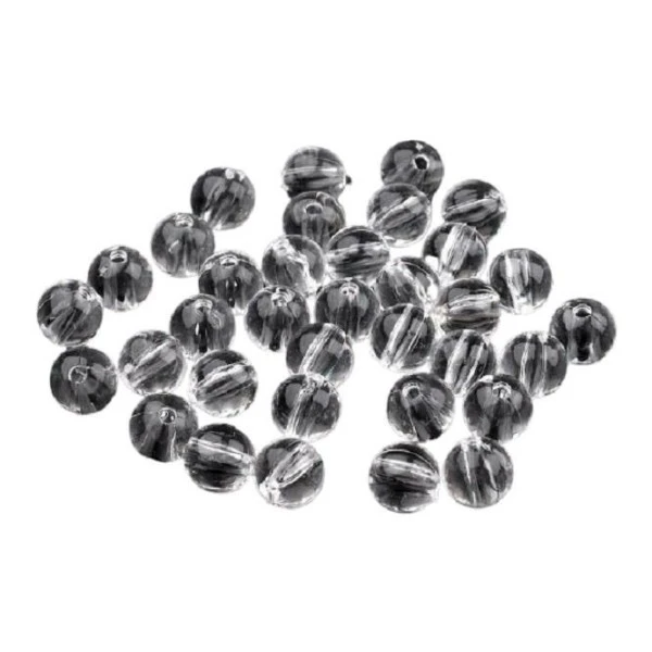 10g De Plastique Transparent Perles Rondes 8mm Transparent 1 10g De Plastique Transparent Perles Rondes 8mm Transparent