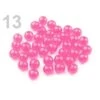 10g En Plastique Rose Perles Rondes 8mm Transparent