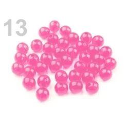 10g En Plastique Rose Perles Rondes 8mm Transparent