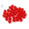 10g Fraise Rouge En Plastique Perles Rondes 8mm Transparent