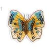 10pc Jaune Bleu Au Fer à Repasser Patch Papillon Avec Paillettes, Patchesand Coudre Sur Les Taches,