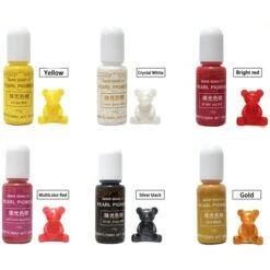 15g Multicolore Rouge Perle Couleur Pigment Colorant UV Résine Artisanat Bricolage Époxy Silicone Mo -Promos Creavea Boutique 15g multicolore rouge perle couleur pigment colorant uv resine artisanat bricolage epoxy silicone mo p 3