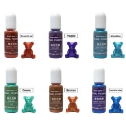 15g Multicolore Rouge Perle Couleur Pigment Colorant UV Résine Artisanat Bricolage Époxy Silicone Mo -Promos Creavea Boutique 15g multicolore rouge perle couleur pigment colorant uv resine artisanat bricolage epoxy silicone mo p 4