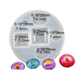 1pc 6 Tailles Ovale, Larme, Carré, En Forme De Larme En Silicone Diy Hémisphère Cabochon De Fabricat