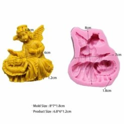 1pc Ange Et Enfant Endormi 3D Silicone Savon Moule Argile Gypse Moule Uv Résine Cire Bougie Chocolat -Promos Creavea Boutique 1pc ange et enfant endormi 3d silicone savon moule argile gypse moule uv resine cire bougie chocolat p 2