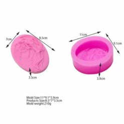 1pc Ange W Fleurs Noël 3D Silicone Savon Moule Argile Gypse Moule Uv Résine Cire Bougie Chocolat Gât