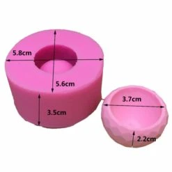 1pc Bol à Facettes Maison De Poupée 3D Silicone Savon Moule Argile Gypse Moule Uv Résine Cire Bougie -Promos Creavea Boutique 1pc bol a facettes maison de poupee 3d silicone savon moule argile gypse moule uv resine cire bougie p 2