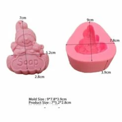 1pc Bonhomme De Neige Savon Noël 3D Silicone Savon Moule Argile Gypse Moule Uv Résine Cire Bougie Ch -Promos Creavea Boutique 1pc bonhomme de neige savon noel 3d silicone savon moule argile gypse moule uv resine cire bougie ch p 2