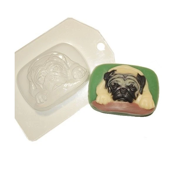 1pc Carlin Mops Chien Animal En Plastique Fabrication De Savon Moule Moule 90x65x32mm 2 1pc Carlin Mops Chien Animal En Plastique Fabrication De Savon Moule Moule 90x65x32mm – Image 2