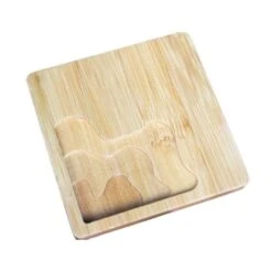 1pc Carré 1 Vague De L'Océan Coaster En Bois Outil De Base Pour La Décoration De La Maison Coupe Du