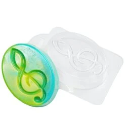 1pc Clé De Sol Musique Plastique La Fabrication De Savon Moule Cadeau Pour Elle, Pour Lui Moule 95x7