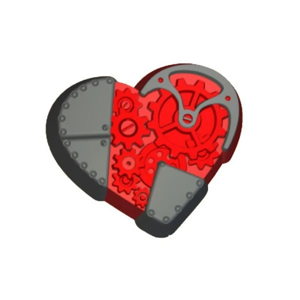 1pc Cœur Mécanique Steampunk En Plastique Fabrication De Savon De Cire Chocolat Gypse Fromage Cookie 1 1pc Cœur Mécanique Steampunk En Plastique Fabrication De Savon De Cire Chocolat Gypse Fromage Cookie