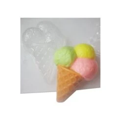 1pc De Cône De Crème Glacée Douce De La Nourriture En Plastique De Savon La Fabrication Du Chocolat