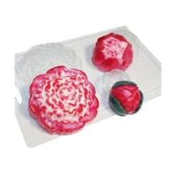 1pc De Fleurs De Pivoine Feuille De Nature Plastique De Savon La Fabrication Du Chocolat De Gypse Mo