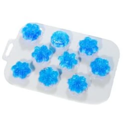 1pc De Noël Flocon De Neige, Les Mélanger En Plastique Ronde De Chocolat De Fabrication De Savon De