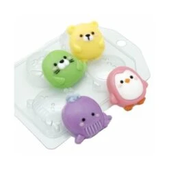 1pc Dessins Kawaii Bébé Animaux De La Mini En Plastique De Savon La Fabrication Du Chocolat De Gypse