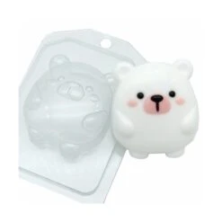 1pc Dessins Kawaii Bébé Animaux Ours En Plastique De Savon La Fabrication Du Chocolat De Gypse Moule