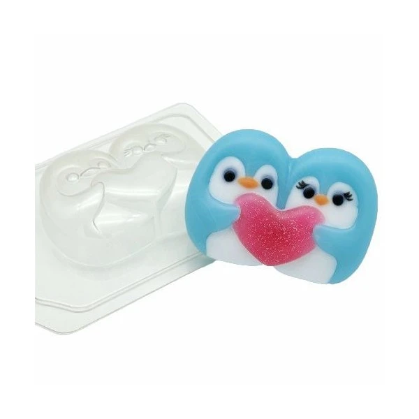 1pc Dessins Kawaii Bébé Animaux Pingouins Couple Cœur Animaux En Plastique De Savon La Fabrication D 1 1pc Dessins Kawaii Bébé Animaux Pingouins Couple Cœur Animaux En Plastique De Savon La Fabrication D