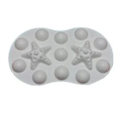 1pc Étoile De Mer Barre De Massage Tampon Ovale En Plastique Fabrication De Savon De Cire Chocolat G