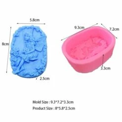 1pc Fée Fille Lutin Papillon 3D Silicone Savon Moule Argile Gypse Moule Uv Résine Cire Bougie Chocol