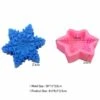 1pc Flocon De Neige Noël 3D Silicone Savon Moule Argile Gypse Moule Uv Résine Cire Bougie Chocolat G