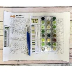 1pc German Shepherd Dog Easy Painting By Number Diy Kit, Brunbo Design Exclusive, Décor De Peinture -Promos Creavea Boutique 1pc german shepherd dog easy painting by number diy kit brunbo design exclusive decor de peinture p 2