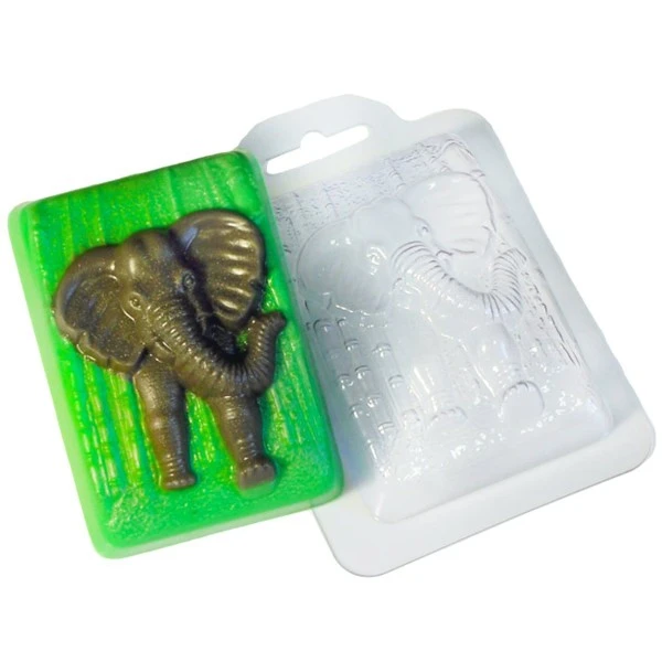 1pc Jungle Éléphant Animal En Plastique Fabrication De Savon Moule Cadeau Pour Elle, Pour Lui Moule 1 1pc Jungle Éléphant Animal En Plastique Fabrication De Savon Moule Cadeau Pour Elle, Pour Lui Moule