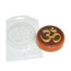 1pc Ohm Symbole Cercle Indien Mandala Yoga De L'Esprit En Plastique De Savon La Fabrication Du Choco