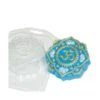 1pc Ohm Symbole Ornement Indien Mandala Yoga De L'Esprit En Plastique De Savon La Fabrication Du Cho