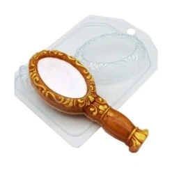 1pc Ornement Miroir De Beauté Coiffeur Barbier Salon De Coiffure En Plastique De Savon La Fabricatio